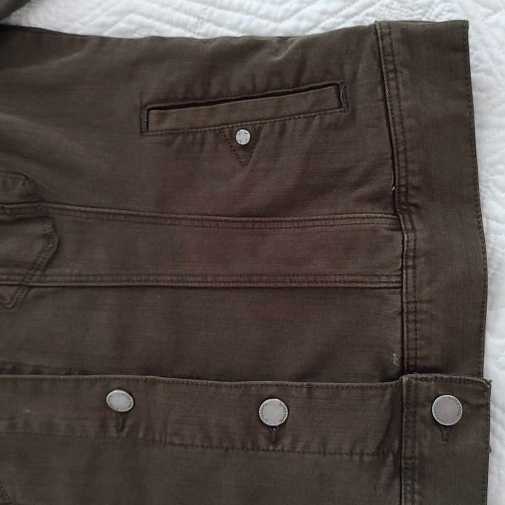 Liverpool Woman's Classic Jean Jacket  Olive Green/Army Green/ Size M - Picture 4 of 13